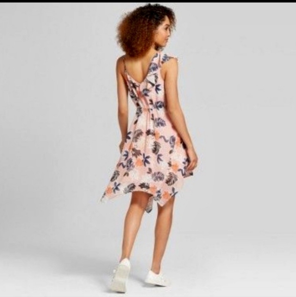 NWT A New Day Pink Floral Assymetrical Dress